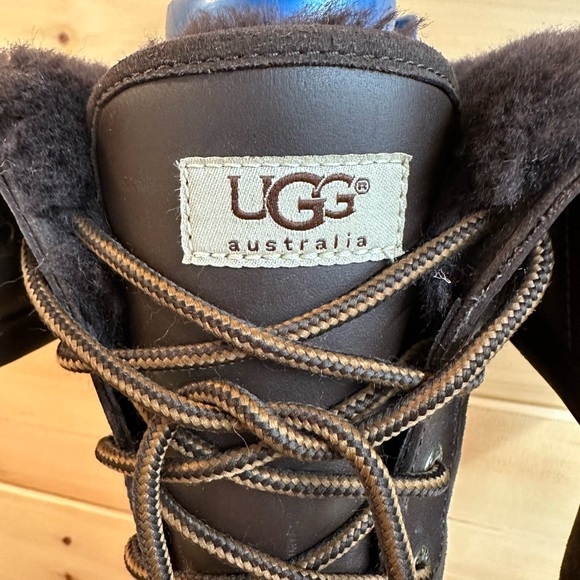 Women’s UGG Brown waterproof tall winter boot - Picture 2 of 5